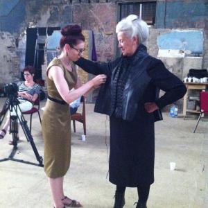 With Janet Prince on set of MAGDALENE LAUNDRIES 2013
