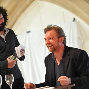 Thomas Tinker and Colin Tierney in rehearsal for Betrayal