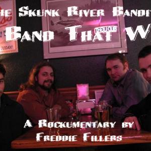 The Skunk River Bandits Rockumentary - A Band That Was - promo poster with band members Ofer Sivan, Joe Nichols, Torrey Johnson and Jason Berge