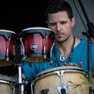 Lucas Sullivan (Drummer Luke) performing at the 2014 California Roots festival with Punk, Rock Ska band the 