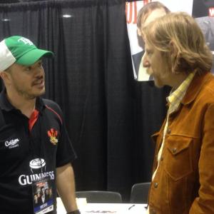 Cris Macht directing actor Lew Temple for THE WALKERS AMONG US documentary