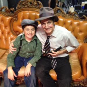 Christian Elizondo and PJ Marino filming 'Underhanded' setting 1950's. Christian played the role of Young Brian.