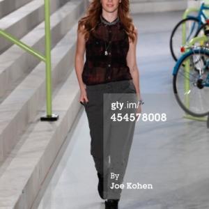 Ellen Michelle Monohan walking in the 2014 NYFW for Adidas Neo Runway