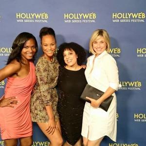 L to R: Nefetari Spencer, Marquita Terry, Jessica Jones, Kristen Miller at the Hollyweb Awards