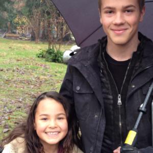 With Conner on the set of Falling Skies Season 3