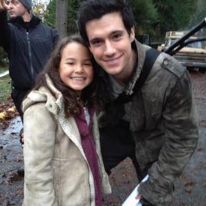 With Drew on the set of Falling Skies season 3.