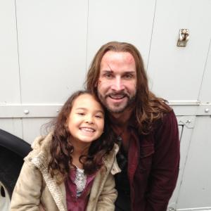 With Colin on the set of Falling Skies season 3.