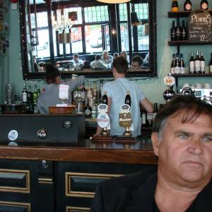 A bar in London, Portobello Rd. A drink after visiting Stonehenge.