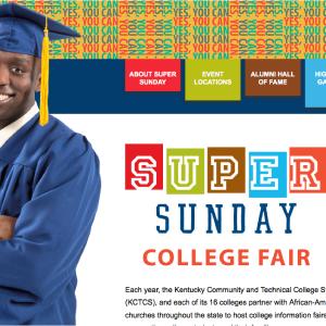 Super Sunday Is Set For February 23rd. Go To Super-Sunday.Org For All The Info. Shout Out To The KCTCS Brand For Gracing Me On Their Homepage Website Once Again For The 2nd Year Straight!!! #AppreciateIt #SuperSunday #KCTCS