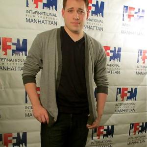 Chris R Notarile on the red carpet at the 2013 International Film Festival Manhattan