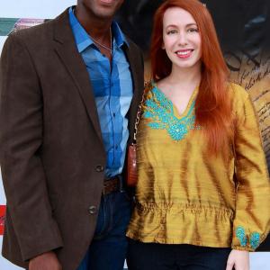 Gisselle Legere and Wil Jackson at the screening of The Denied. The film was written and cast by Gisselle.