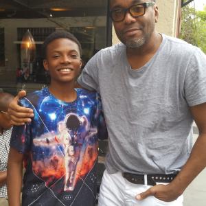 Still of Justice Winter with Director Lee Daniels