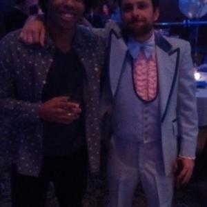 ALJaleel Knox and Charlie Day at the FIst Fight wrap party
