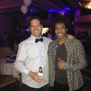 Al-Jaleel Knox and Richie Keen At the Fist Fight Wrap Party
