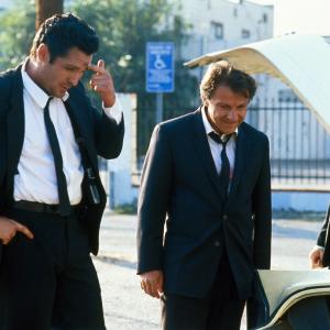 Still of Harvey Keitel and Michael Madsen in Pasiute sunys (1992)