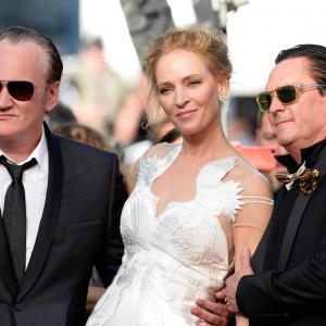 Quentin Tarantino Uma Thurman and Michael Madsen at event of Uz sauja doleriu 1964