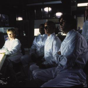 Still of Michael Madsen Alfred Molina Marg Helgenberger Ben Kingsley and Forest Whitaker in Species 1995