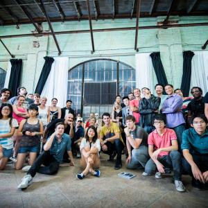 Cast and crew on set for Temptation of Vanity dir Lisa Xi Xiang