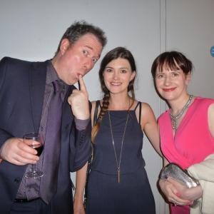With Dan March and Claire Garvey at the official screening of 'Downsizer' at MPC Wardour Street.