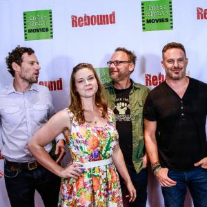 Still of Kevin Bulla, Ashley James, Brett Johnston and Wes O'Lee in Rebound (2014)