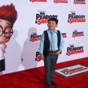 Albert Tsai attended the premiere of Mr Peabody  Sherman in March 2014