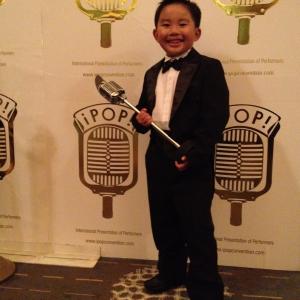 Albert won the Actor of the Year award at iPOP! Los Angeles (July 2012)
