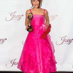 Sasha just won the Joey Award Canada in the category for Best Actress under the age of 8 in TV Commercial for ANNIEs MacNCheese commercial November 16 2014