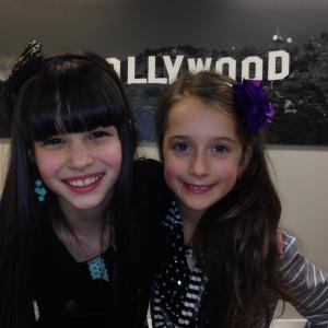 At the premier of Horror Film BIND..... Sasha with her co-star Eliza Faria November 2014