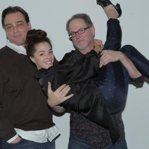 Executive Producer Robbert de Klerk with actress Olivia Thirlby and writer/director Steve Anderson at the wrap party for 'The White Orchid'