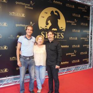 Premiere of award winning film Capa Caida with actors Victor Sol and Francesc Pags starring actor in the film International Sitges Fantastic Film Festival of Catalonia