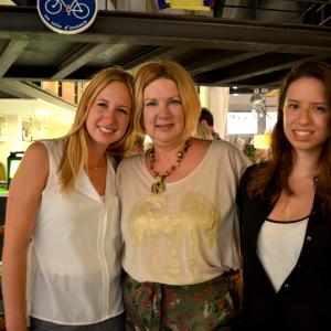 Caf Milonga premiere Jo Ann with her daughter Alicia Borobio left and Ginebra Vall post production manager of the film