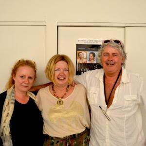 Caf Milonga premiere The director Jo Ann Arpin with Luci Lenox and Steve Daly international casting directors