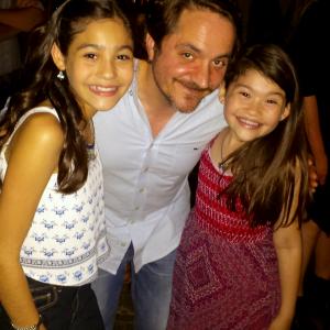 With Ben Falcone and Elise Newcomb at the Michelle Darnell wrap party