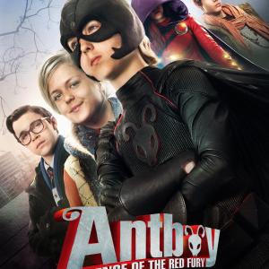 Astrid Juncher-Benzon, Oscar Dietz, Amalie Kruse Jensen, Samuel Ting Graf and Hectores 'Antboy' Brøgger Andersen in Antboy: Den Røde Furies hævn (2014)