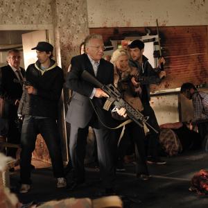 Still of Honor Blackman and Alan Ford in Cockneys vs Zombies 2012
