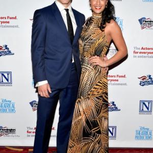 Brock Harris and Courtney Reed at the Actors Fund Gala