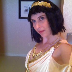 as Cleopatra extra in the movie Bernie