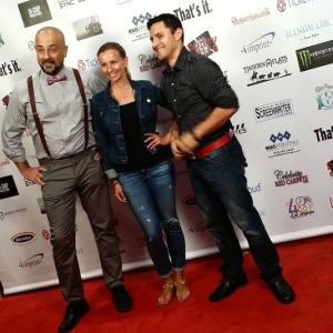 Actors Serdar Kalsin Ieva Georges and Alberto Ocampo at the premiere of Wake at the 48 Hour Film Festival in Los Angeles