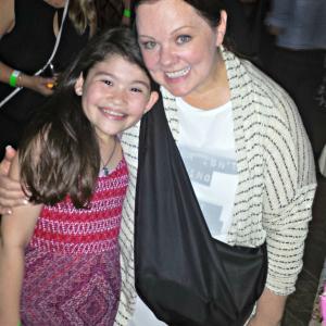With Melissa McCarthy at the Michelle Darnell wrap party.