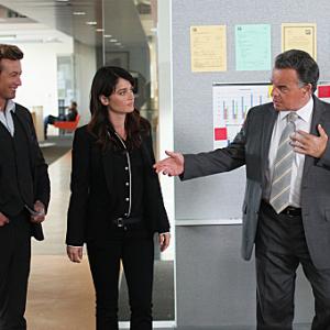 Still of Robin Tunney Simon Baker and Ray Wise in Mentalistas 2008