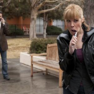 Still of Mary McCormack and Frederick Weller in In Plain Sight: When Mary Met Marshall (2010)