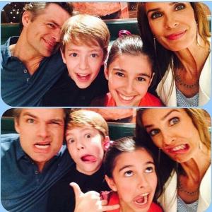 Connor Kalopsis - Haiden family selfie Days of Our Lives - Kristian Alfonso, Lauren Boles, Daniel Cosgrove,