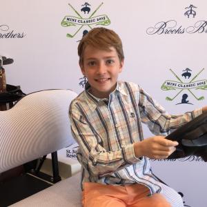 Connor Kalopsis at Brooks Brothers charity event for St. Jude Children's Hospital