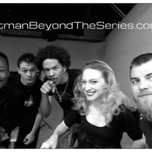 on set of Batman Beyond The Series