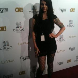 Pandie Suicide at an OK! Magazine Oscars preparty in 2012