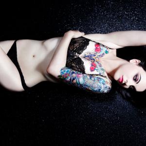 Pandie Suicide in Skinz tattoo magazine issue 23 2012