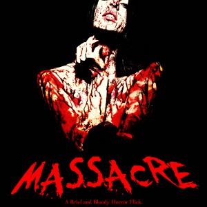 Pandie Suicide on the poster for MASSACRE directed by Erik Boccio