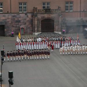 Basel Tattoo 2008 - Military Drill Instructor for french troops 1777