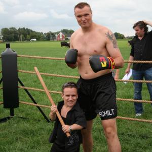 Dutch Television stick fighting against Semmy Schilt 4 times world K1World Champion