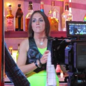 Still from LADY PEACOCK as Angie the bartender
